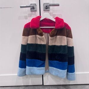 Blank NYC Multicolor Striped Kids Puffer Jacket